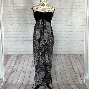 732. Raviya Black & Taupe Cover-Up/ Dress EUC Size Large
